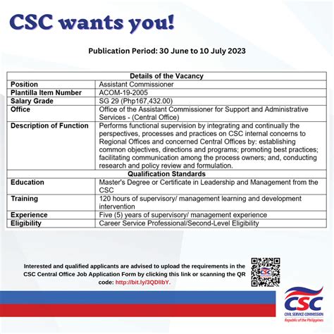csc job portal region 4a